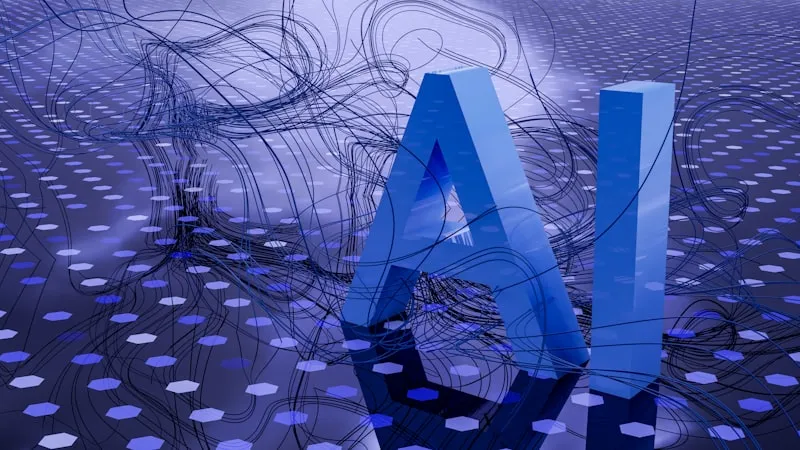 Abstract neural-network visualisation representing transparent AI tooling applied to Bitcoin analysis
